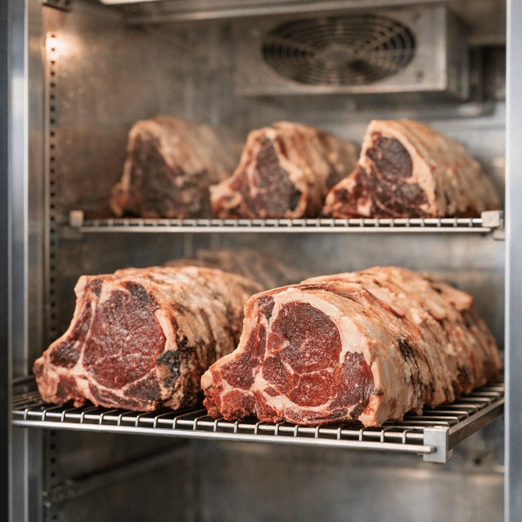 Illustration of Et Dinlendirme Dolabı Nedir, Nasıl Çalışır ve Ne İşe Yarar?