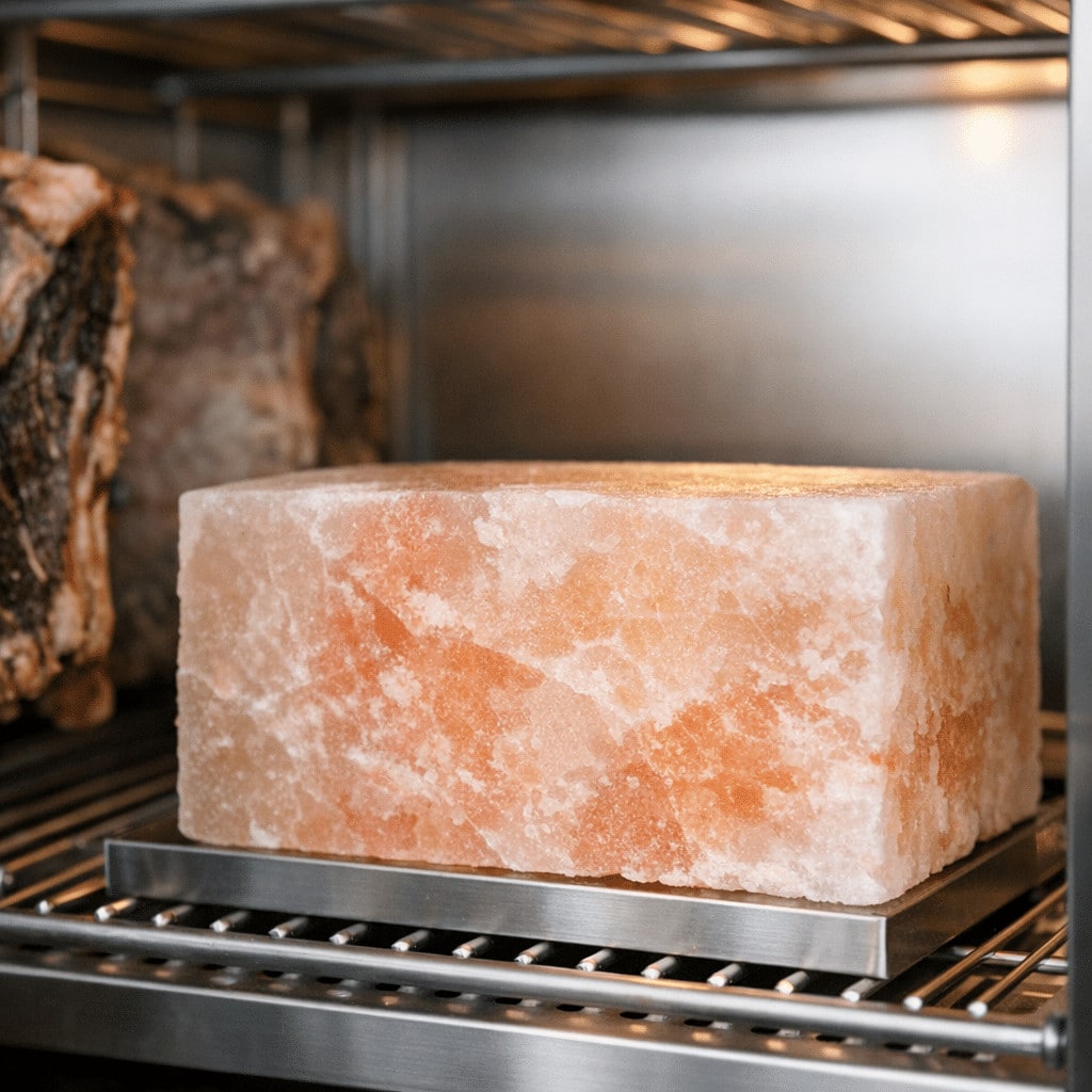 Illustration of Dry Aged Dolaplarda Himalaya Tuz Taşının Önemi ve Faydaları