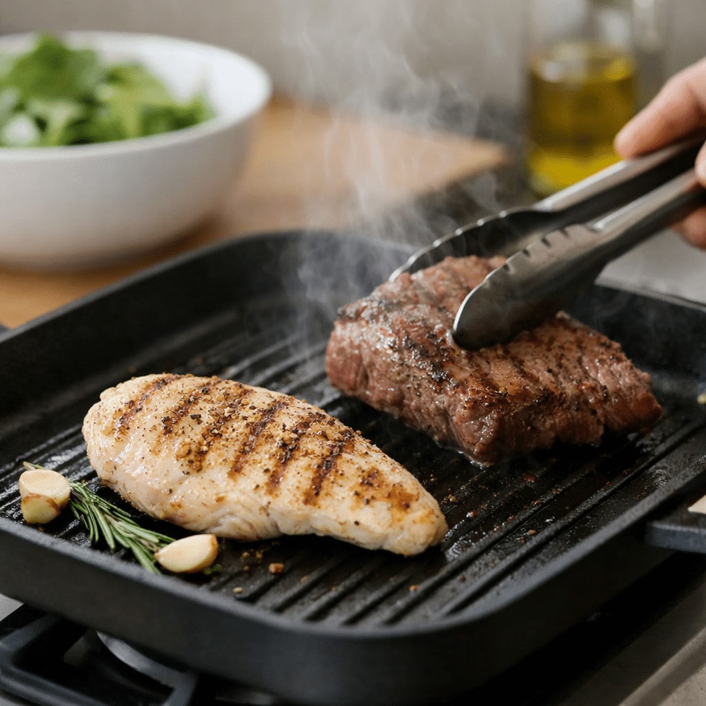 Illustration of Sağlıklı Et Pişirme Y&ouml;ntemleri: Uzman İpu&ccedil;ları ve Pratik Tarifler