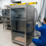 Profesyonel mutfakta dry aged dolabının elektrik ve havalandırma bağlantılarının yapılması