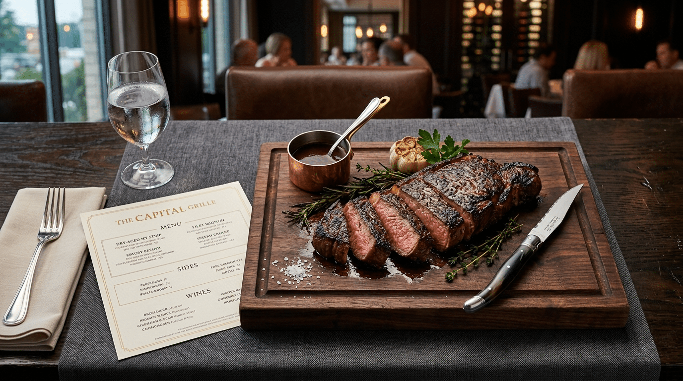 Steakhouse menüsünde dry aged steak sunumu, fiyatlandırma ve menü mühendisliği